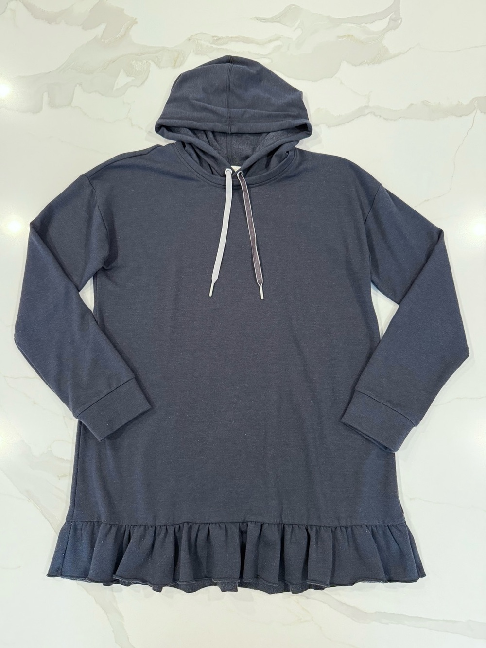 Matilda Jane Ruffle Hem Long Hooded Sweatshirt Sz S